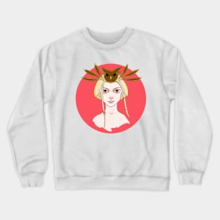 Sunny Owl Girl Crewneck Sweatshirt
